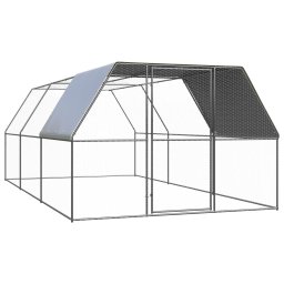 Gossi cotet de pasari pentru exterior, 3x6x2 m, otel zincat
