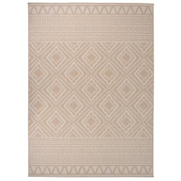 Gossi covor de exterior, dungi maro, 200x280 cm, tesatura plata