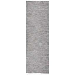 Gossi covor de exterior, maro şi albastru, 80x250 cm, tesatura plata