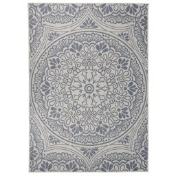 Gossi covor de exterior, model albastru, 120x170 cm, tesatura plata