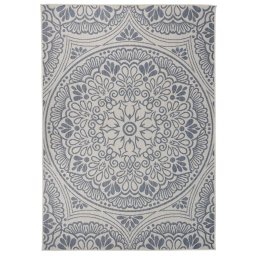 Gossi covor de exterior, model albastru, 140x200 cm, tesatura plata