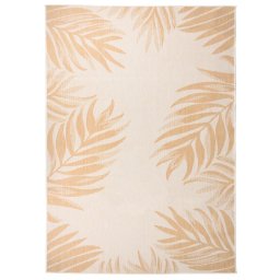 Gossi covor de exterior, model frunze, 140x200 cm, tesatura plata