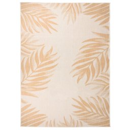 Gossi covor de exterior, model frunze, 200x280 cm, tesatura plata
