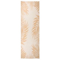 Gossi covor de exterior, model frunze, 80x250 cm, tesatura plata