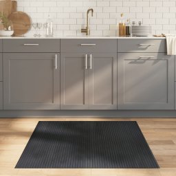 Gossi covor dreptunghiular, gri, 100x100 cm, bambus