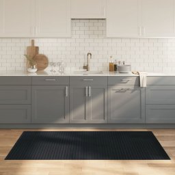 Gossi covor dreptunghiular, gri, 100x200 cm, bambus