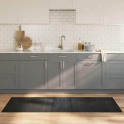 Gossi covor dreptunghiular, gri, 70x200 cm, bambus