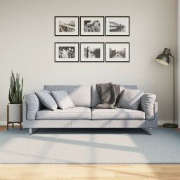 Gossi covor huarte, fir scurt, moale si lavabil, albastru, 160x230 cm