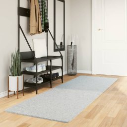 Gossi covor huarte, fir scurt, moale si lavabil, albastru, 80x250 cm