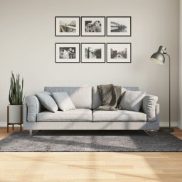 Gossi covor huarte, fir scurt, moale si lavabil, antracit, 120x170 cm