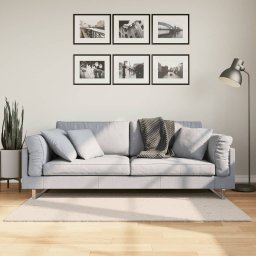 Gossi covor huarte, fir scurt, moale si lavabil, bej, 80x150 cm
