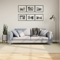 Gossi covor huarte, fir scurt, moale si lavabil, crem, 160x230 cm