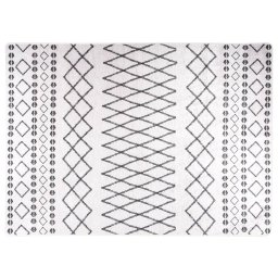Gossi covor lavabil, negru si alb, 120x180 cm, antiderapant