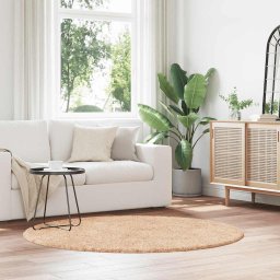 Gossi covor shaggy bej 160x160 cm poliester
