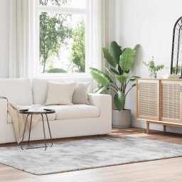 Gossi covor shaggy cu gradini inalte gri deschis 160x230 cm poliester