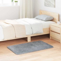 Gossi covor shaggy cu gradini mari, gri argintiu 60x100 cm poliester