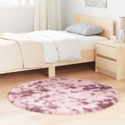 Gossi covor shaggy roz praf 120x120 cm poliester