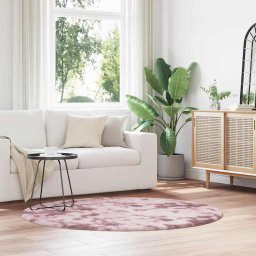 Gossi covor shaggy roz praf 160x160 cm poliester