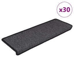Gossi covorase autoadezive scari 30 buc antracit 65x21x4 aspect sisal