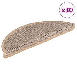 Gossi covorase de scara autoadezive aspect sisal 30 buc. bej deschis