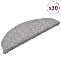 Gossi covorase scara 30 buc gri deschis 56x17x3 cm