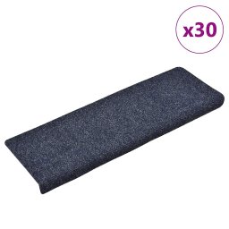 Gossi covorase scara autoadezive 30 buc albastru 65x21x4 cm