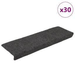 Gossi covorase scara autoadezive 30 buc antracit 65x21x4 cm