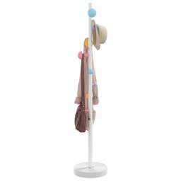 Gossi cuier de haine, alb, 172 cm, fier vopsit electrostatic
