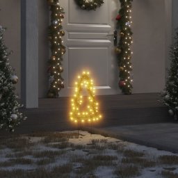 Gossi decor brad cu lumini de craciun cu tarusi 3 buc. 50 led 30 cm