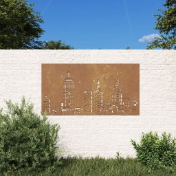 Gossi decor perete de gradina 105x55 cm design orizont otel corten