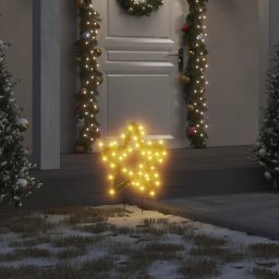 Gossi decor stele luminoase de craciun cu tarusi 3 buc. 50 led 29 cm