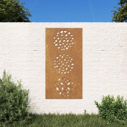 Gossi decoratie perete de gradina 105x55 cm design frunze otel corten