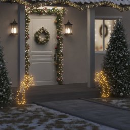 Gossi decoratiune meteorit cu lumini de craciun/tarusi 80 led 62 cm