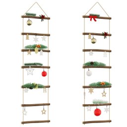 Gossi decoratiuni de perete in forma de scara 2 buc rama naturala