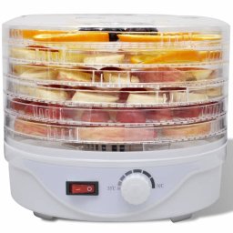 Gossi deshidrator de alimente cu 6 tavi stivuibile (rotund)