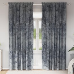 Gossi draperii din catifea 2 buc cu buzunare pentru bagheta argintiu 245x140 cm