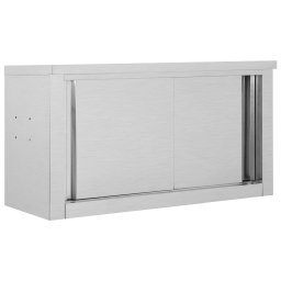 Gossi dulap bucatarie cu usi glisante, 90x40x50 cm, otel inoxidabil