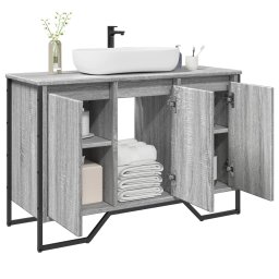 Gossi dulap chiuveta baie, gri sonoma, 91x35x60 cm, lemn prelucrat