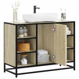 Gossi dulap chiuveta de baie, stejar sonoma, 80x33x60cm lemn compozit