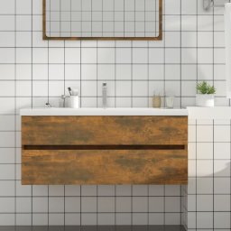 Gossi dulap chiuveta, stejar fumuriu, 100x38,5x45 cm, lemn prelucrat