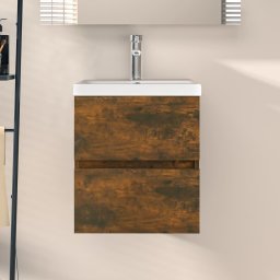 Gossi dulap chiuveta, stejar fumuriu, 41x38,5x45 cm, lemn prelucrat
