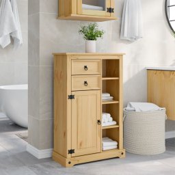 Gossi dulap de baie „corona”, 70x33x110 cm, lemn masiv de pin