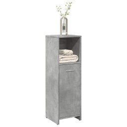 Gossi dulap de baie, gri beton, 30 x 30 x 95 cm, pal