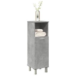 Gossi dulap de baie, gri beton, 30 x 30 x 95 cm, pal