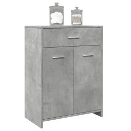 Gossi dulap de baie, gri beton, 60 x 33 x 80 cm, pal