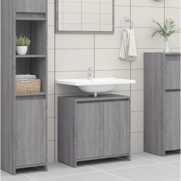 Gossi dulap de baie, gri sonoma, 60x33x61 cm, lemn prelucrat