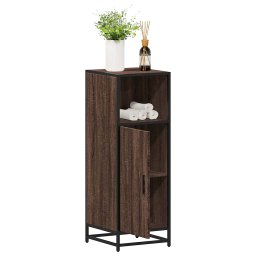 Gossi dulap de baie, stejar maro, 35x37,5x100 cm, lemn prelucrat
