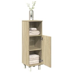 Gossi dulap de baie, stejar sonoma, 30,5x30x95 cm, lemn prelucrat