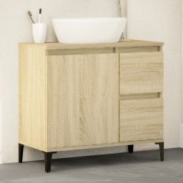 Gossi dulap de baie, stejar sonoma, 65x33x60 cm, lemn prelucrat