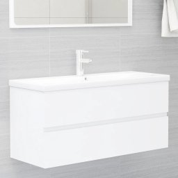 Gossi dulap de chiuveta, alb, 100x38,5x45 cm, pal